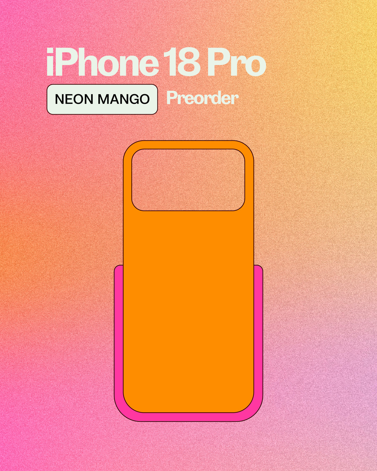 The Props iPhone 18 Pro Case - Neon Mango