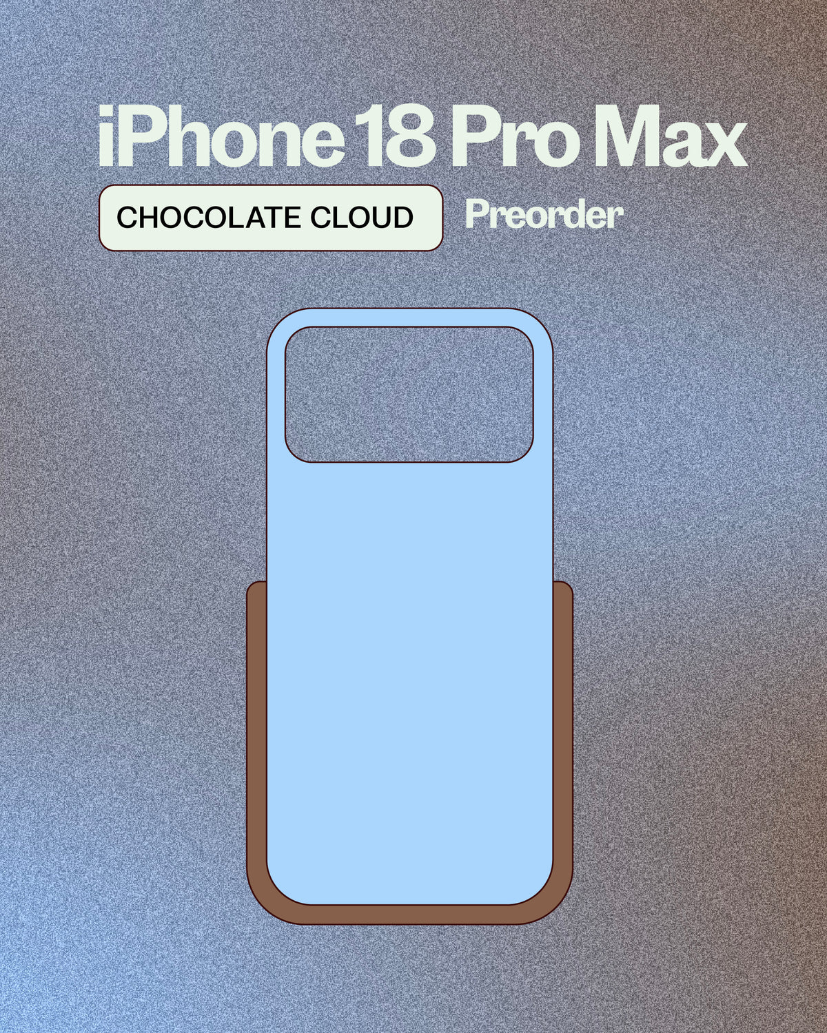 The Props iPhone 18 Pro Max Case - Chocolate Cloud